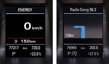 Audi A4 - X703D-A4: Driver Information Display