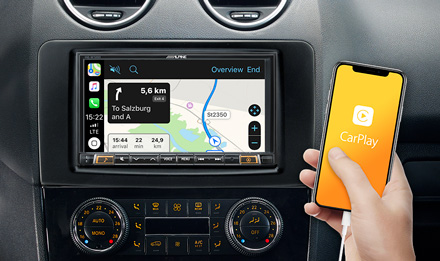 Online Navigation with Apple CarPlay - INE-W720ML